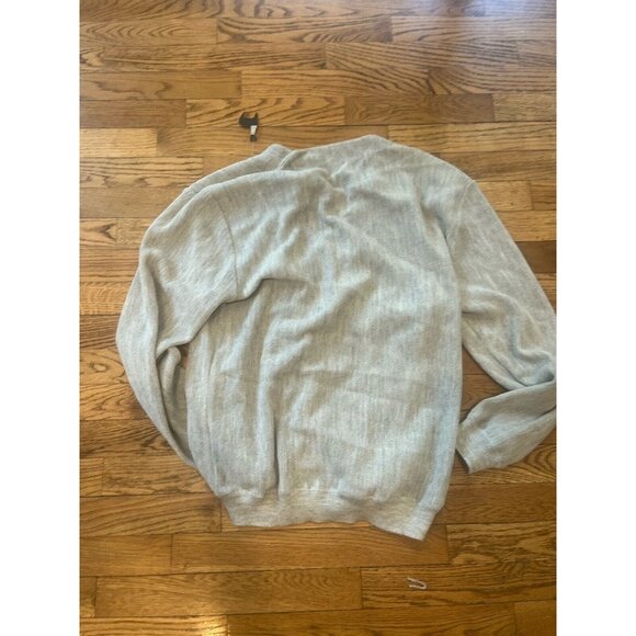 NWT Baby Alpaca Wool Blend Peru Unlimited Long Sleeve Large Gray Button Cardigan - Picture 11 of 11